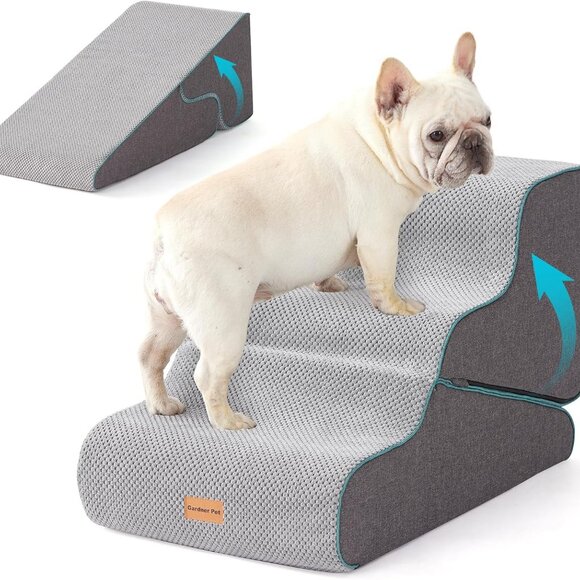 Gardner Pet Dog Stairs for Small Dogs 16.5" H, 2 in 1 - Picture 3 of 5